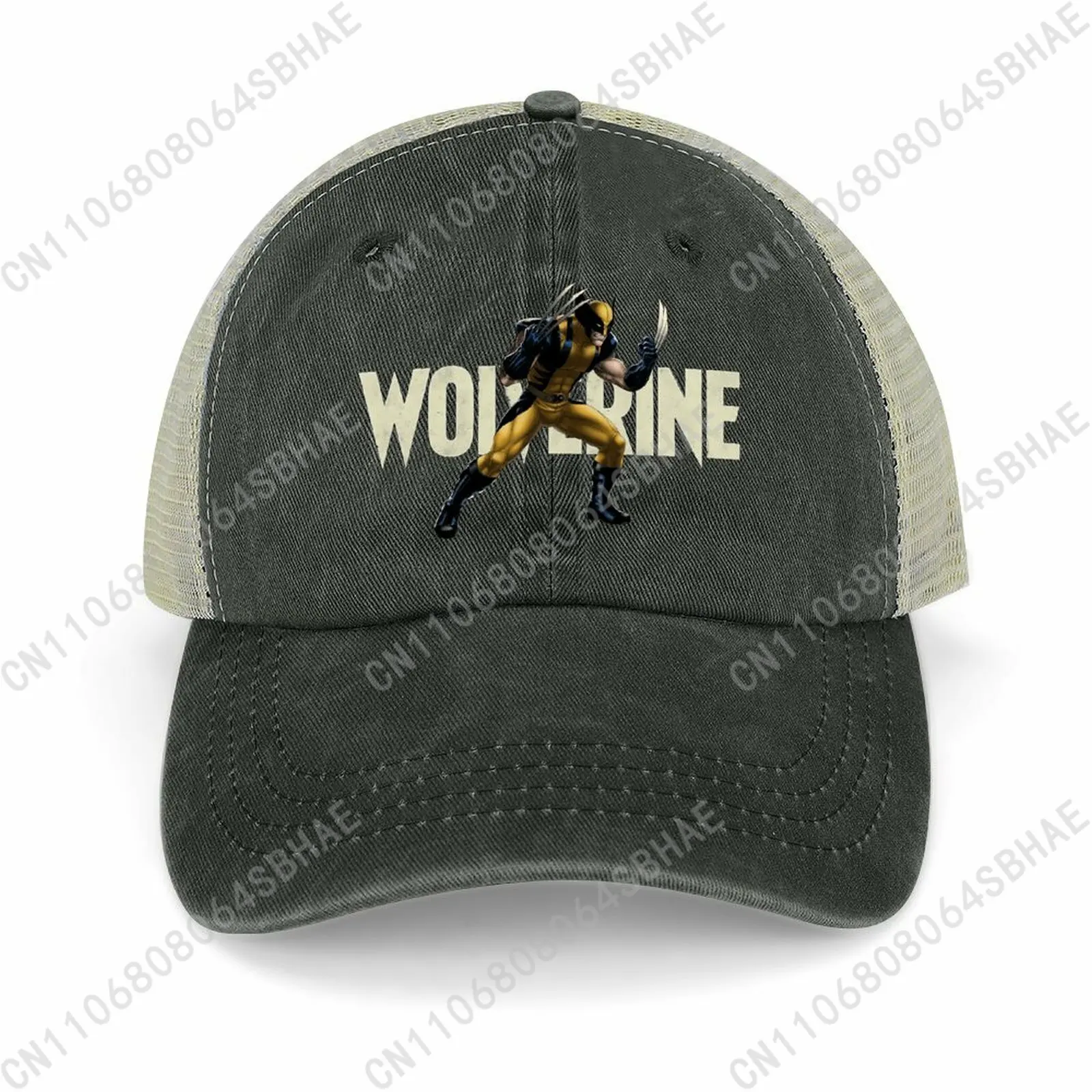 

Marvel Wolverine Mesh Cowboy Hat Hollow Ventilated Summer Cap Men Women Outdoor Sun Hat Adjustable Strap Custom Cosplay