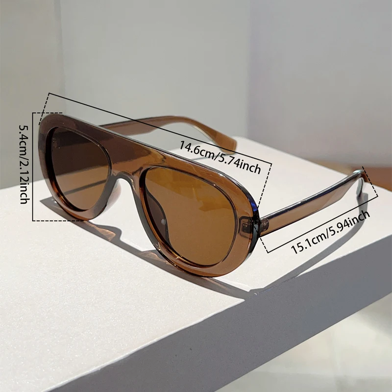 Pilot Sunglasses Men Vintage Candy Color Rim Outdoor Casual Shades Women Retro Stylish Design Anti-UV Decor Sun Glasses - view 6