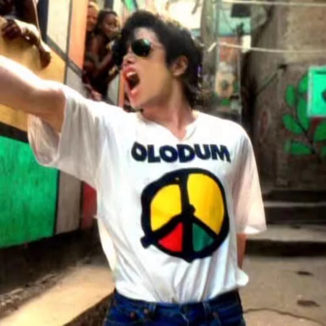 King of Pop Michael Jackson MJ OLODUM Same Style T-shirt Men Women Fashion Gothic Classic T Shirts pure Cotton Short Sleeve Tees view 2