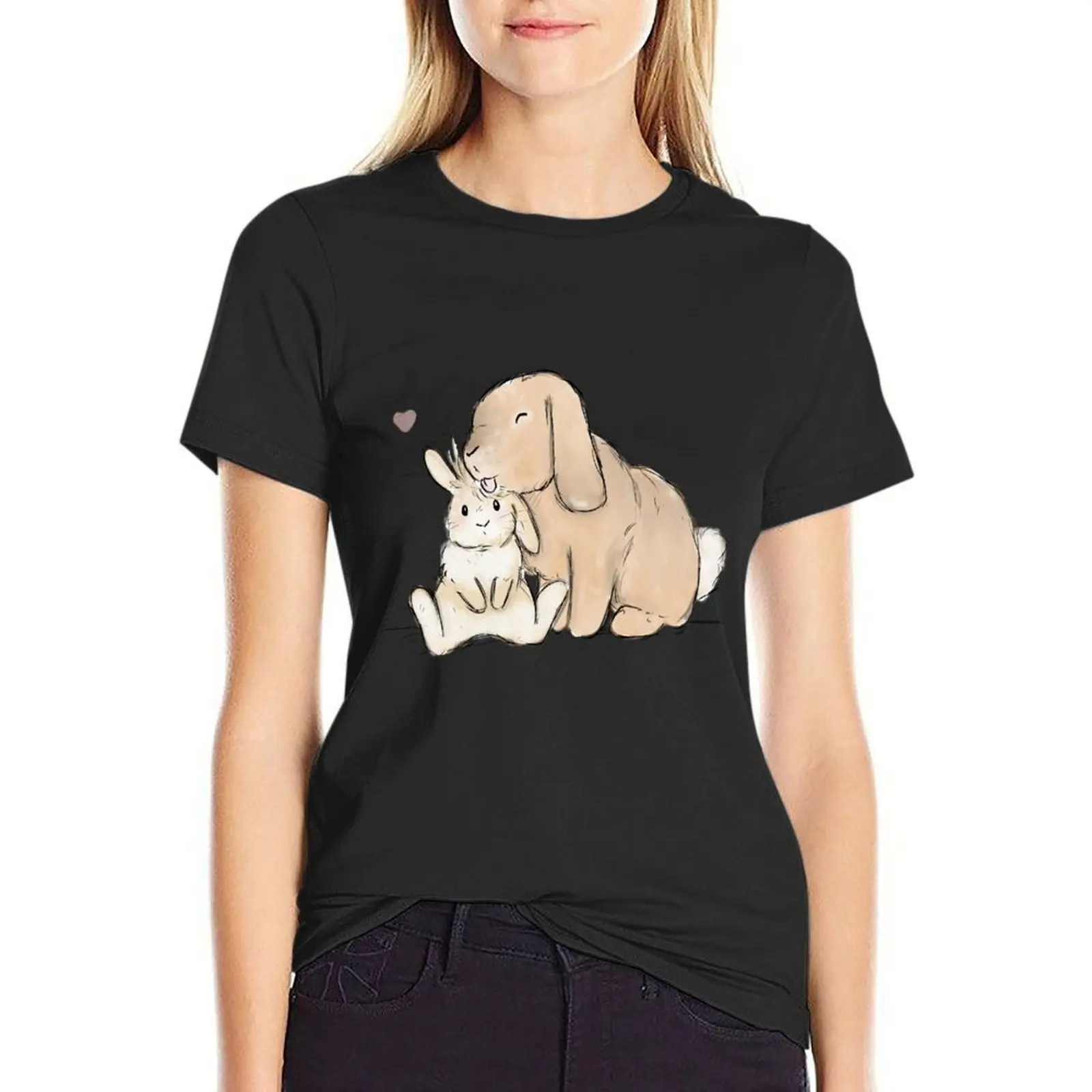 

Bunny bath time T-Shirt hippie clothes Aesthetic clothing lady clothes ariat shirts for Women