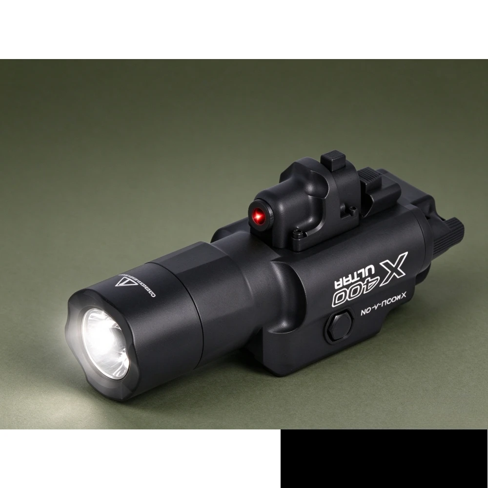 Nylon X400 Rail Mount Model Torch Dual Function White Light Position Marker Separate Control Switches Kit
