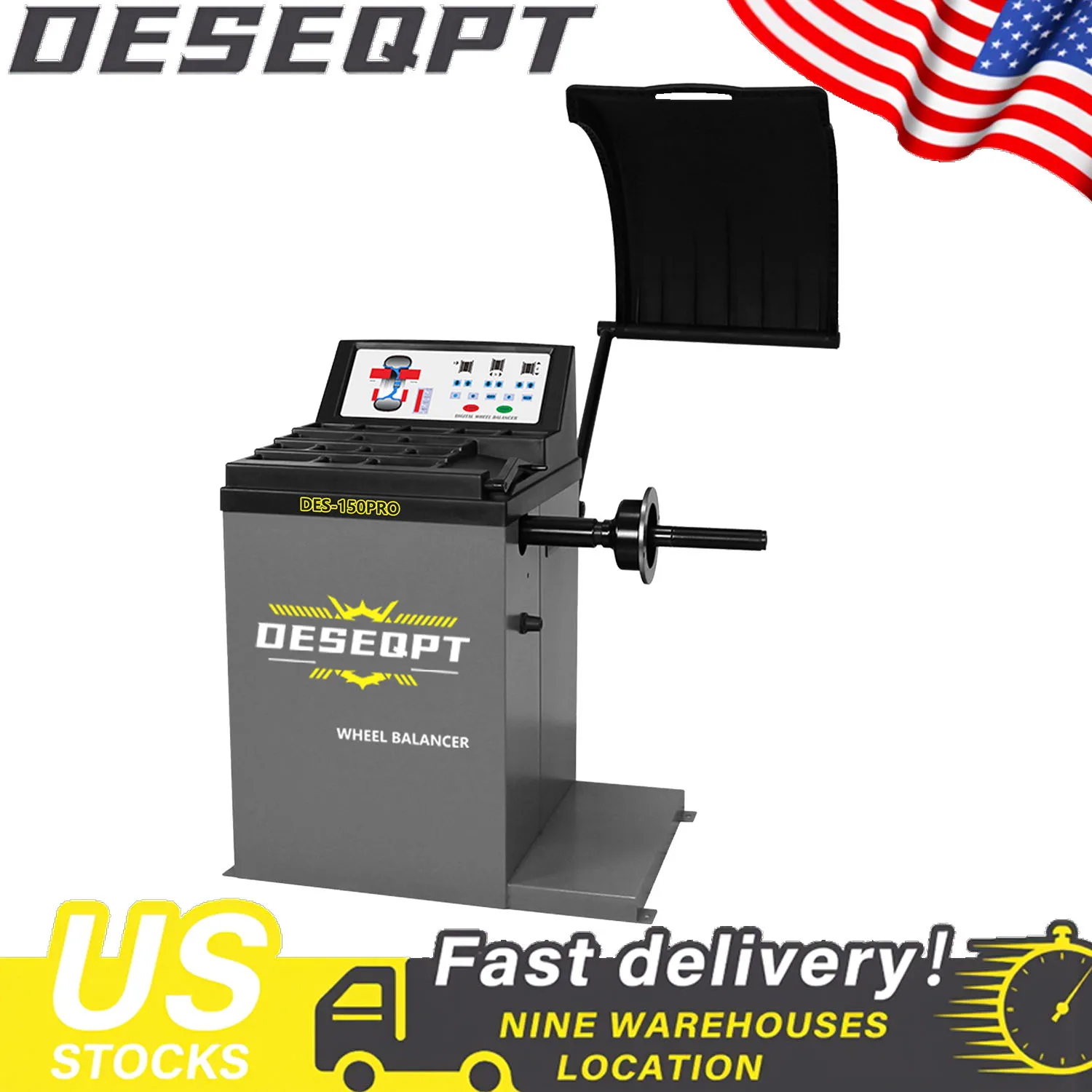 

DES-150 Por Car Wheel Balancer Machine Tire Balancing Machine Balancer Tire Balancing Equipment Tire Dynamic Balancing Machine