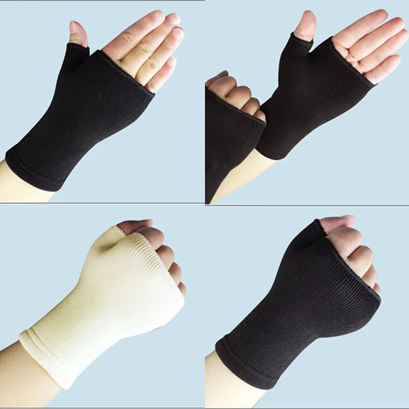 1 pz ultrasottile ventilare la protezione del polso artrite Brace Sleeve Support guanto elastico Palm Hand supporti per il polso