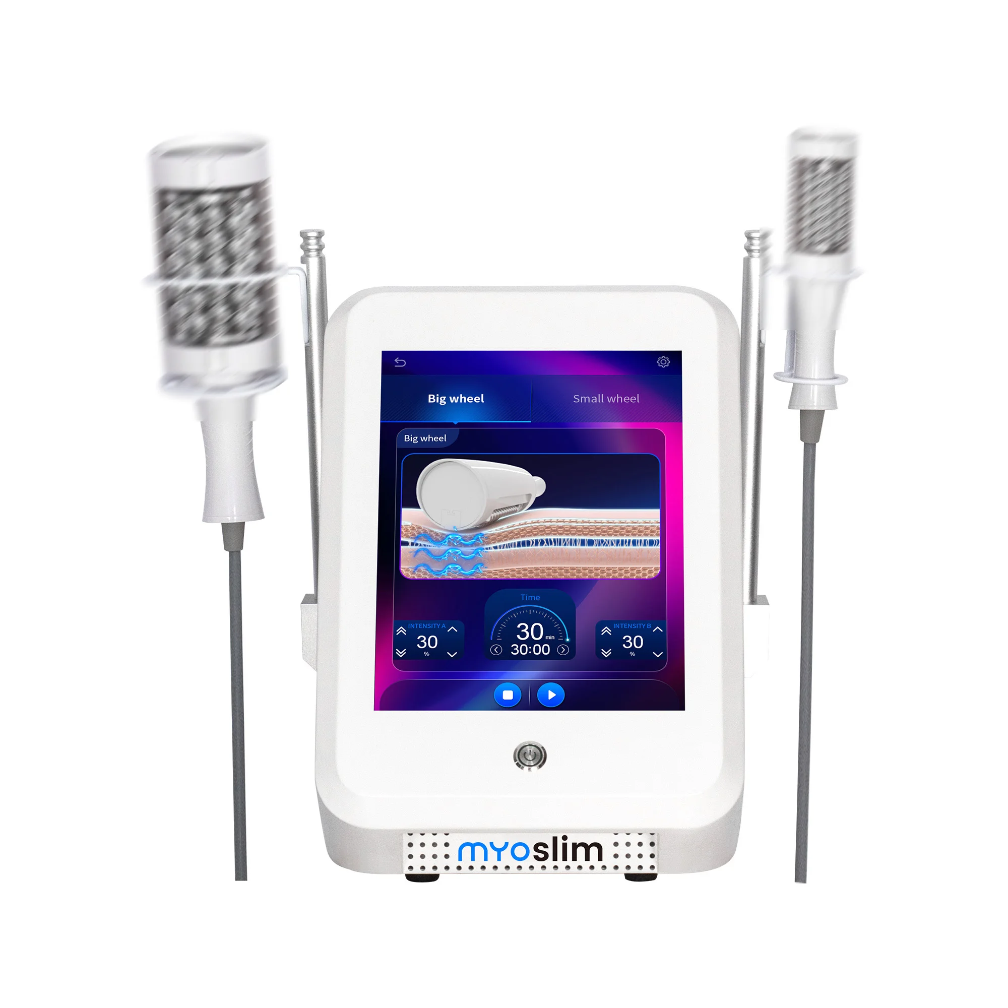 EMS Inner Ball Machine 2 Handles Massage 40K Compression Micro-vibration Vacuum 5D Weight loss Beauty Machine