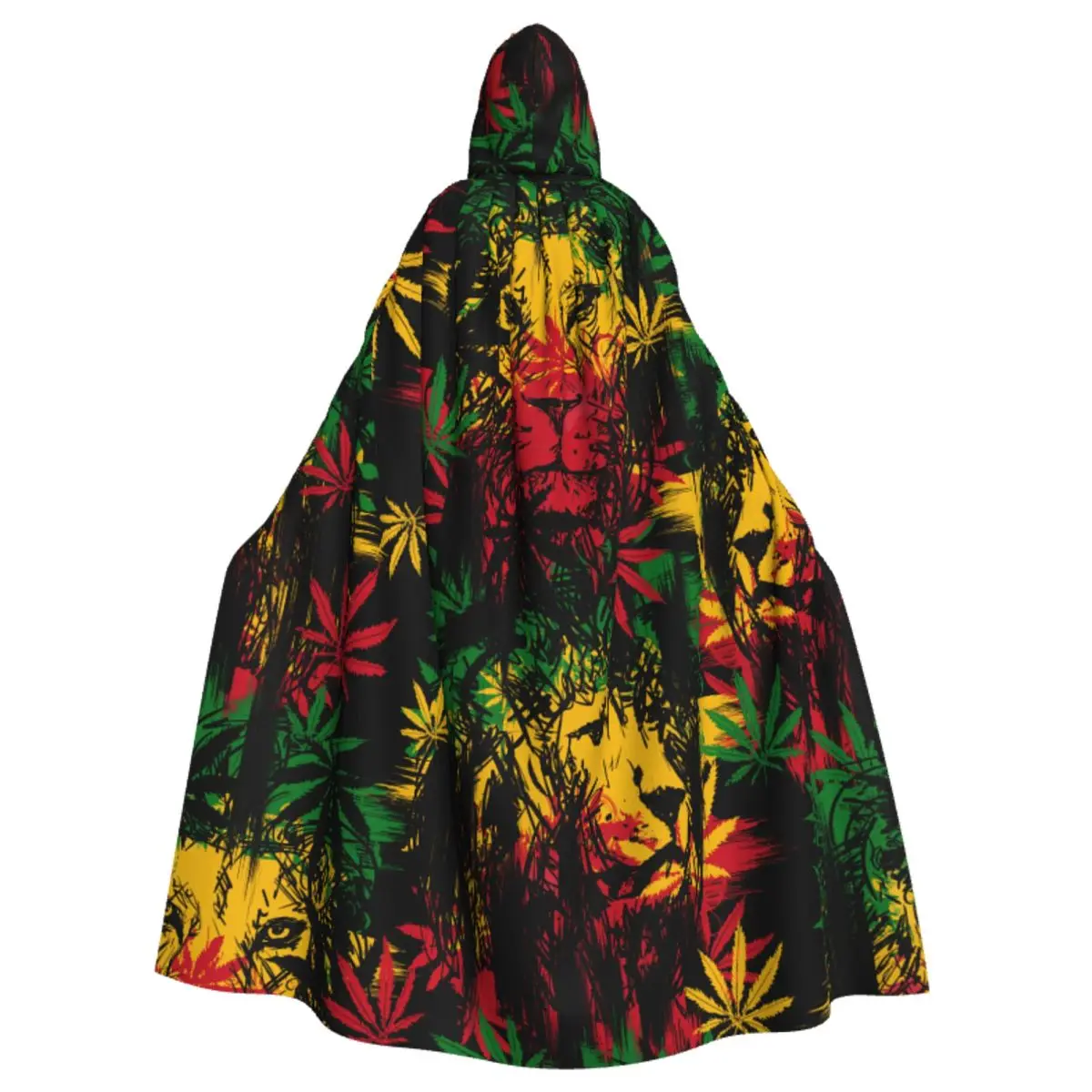 

Long Cape Cloak Rasta Lion Hooded Cloak Coat Hoodies Elf Purim