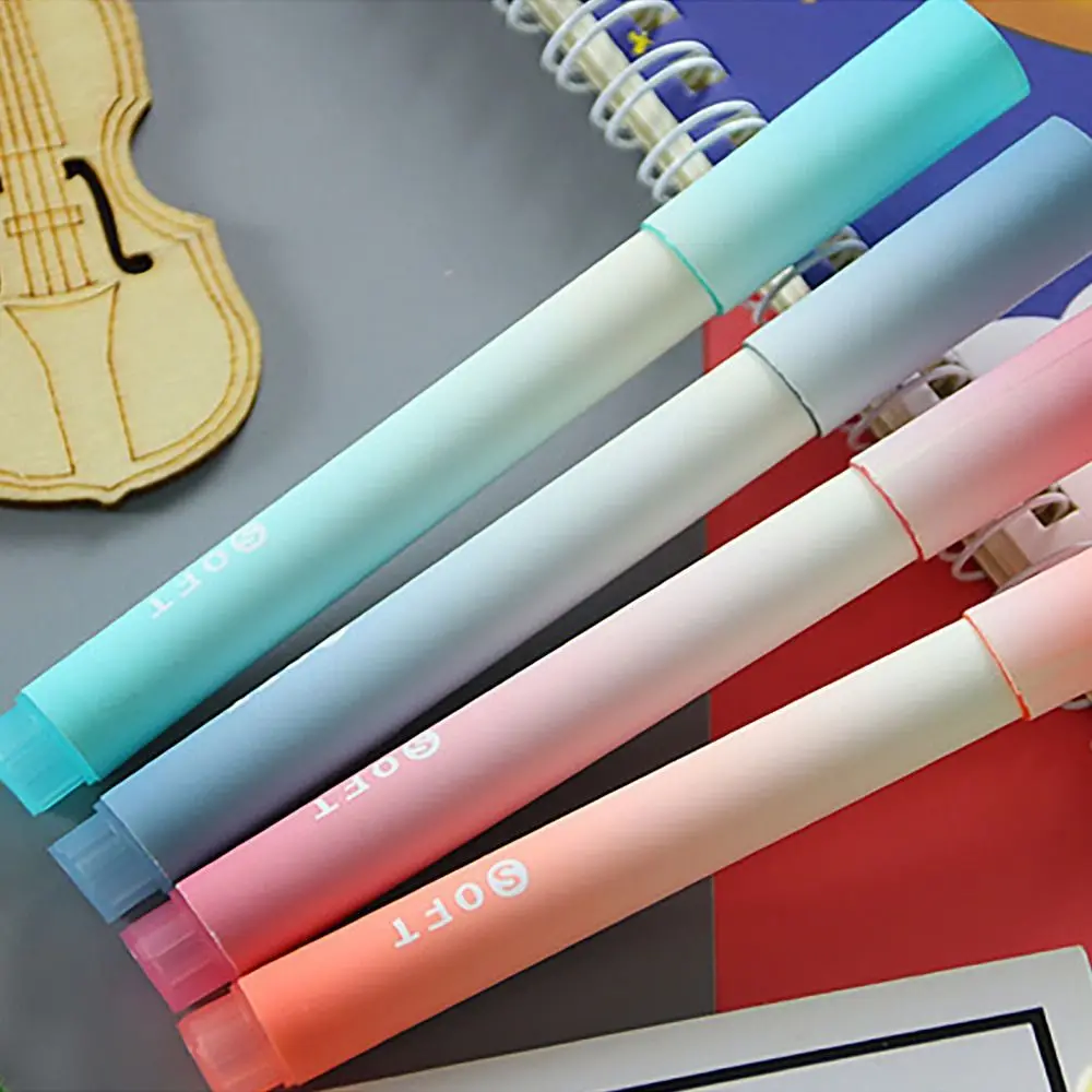 Good-looking Creative Stationery Writing Tools Drawing Key Points Markers Color Pen Highlighter Pen Set Eye Care