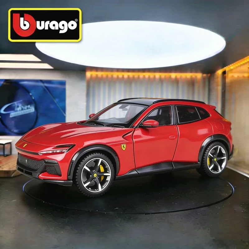 

Bburago 1:25 Ferrari Purosangue FUV SUV, модель спортивного автомобиля из сплава, литая металлическая гоночная машина, имитационная модель автомобиля, детская игрушка, подарок