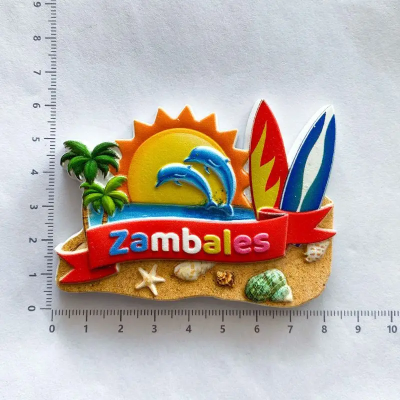 Sanmai Lishi Fridge Magnet Philippines Travel Souvenir Creative Personalized 3D Magnetic Gift