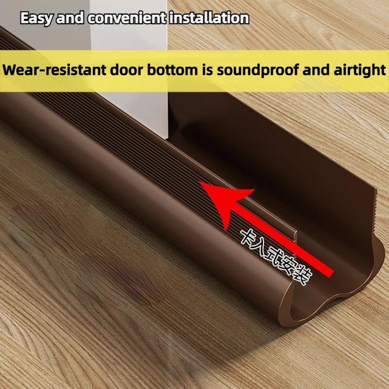 1PC Hot PVC flexible door bottom soundproof board Under Door Draft Stopper Sealing Strip SoundProof  Weatherstrip Draft Guard