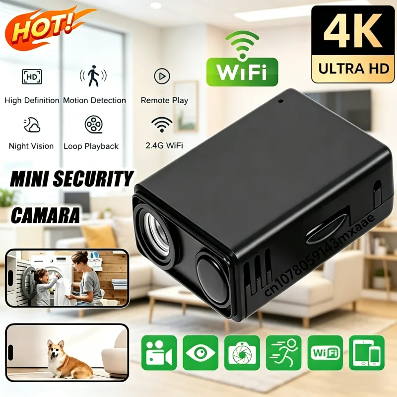 4K Security Camera WiFi Wireless Monitor Remote Motion Detecting Camcorders Security Protection Indoor Surveillance 2026 NEW