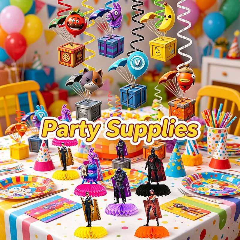 Fortnight Spiralen, Wirbel und Waben für Geburtstags- und Partydekoration, Einweg-Tischgeschirr, Event-Arrangements und Tischdekoration – Detail 5