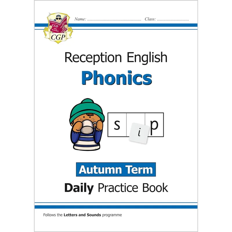 

New Phonics Daily Practice Book Reception Autumn Term CGP Books Coordination Group Publications 9781789084788 Book
