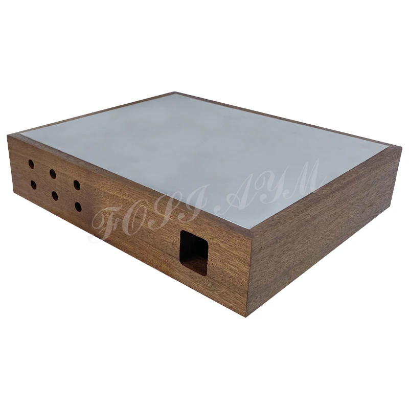 300*60*250mm FOSI AYM Sapele Wood Frame Amplifier Case Solid Wood Preamplifier Case Vacuum Tube Amplifier Chassis Shell DIY Box