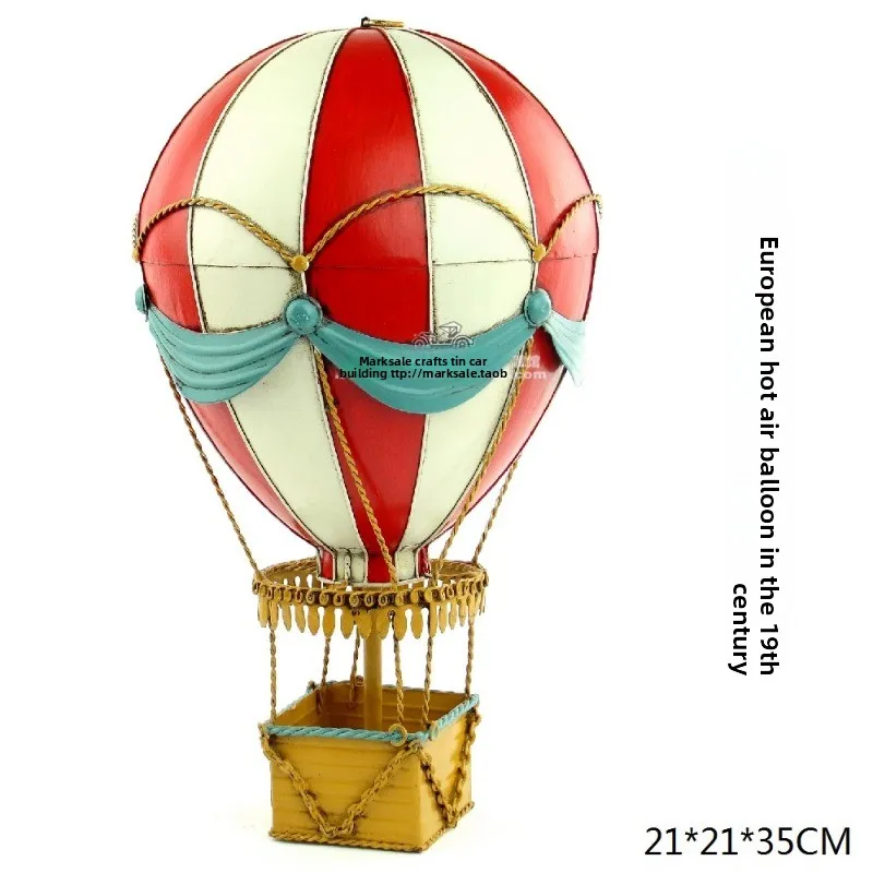 

Vintage wrought iron model 19th century European hot air balloon pendant bar hanging handicrafts home jewelry gift