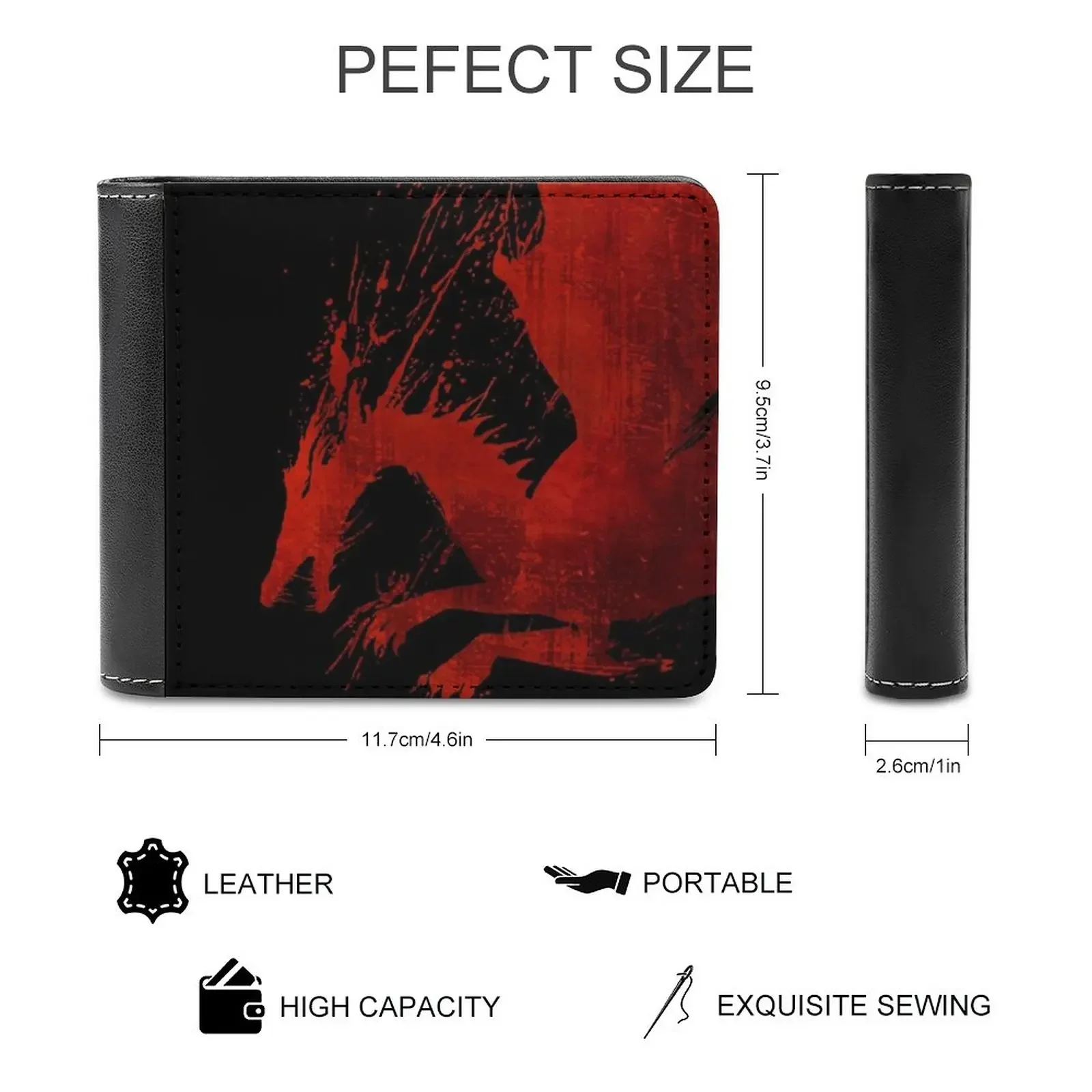 Dragon Age Origins Blood Dragon V2 Men'S Wallet Purses New Design Dollar Price Top Men Leather Wallet Dragon Age Da Unisex