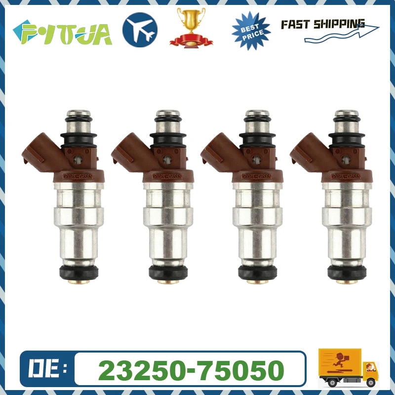 

4 шт. топливный инжектор 23250-75050 для Toyota 4runner T100 Tacoma Hilux Assy arts автомобильный Стайлинг л автомобильные инжекторы
