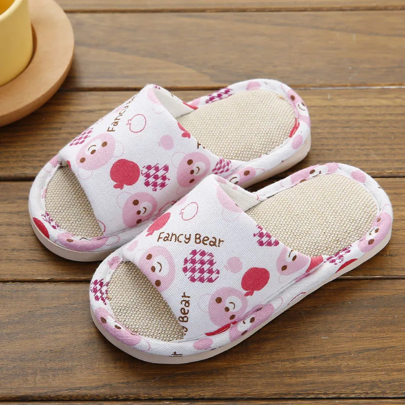 Slippers For Boy Girl Summer Spring Flat Shoes Children Home Indoor Cartoon Animal Fashion Kids Sandals Slides Flip Flops