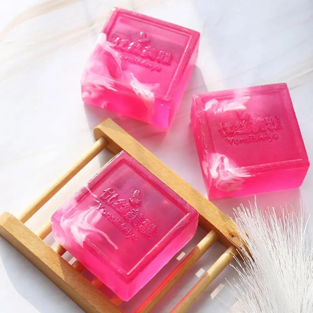 

100g Rose Fragrance Moisturizing Handmade Soap Bar Gentle Cleansing Body Face Soap Deep Nourishment For Soft Skin