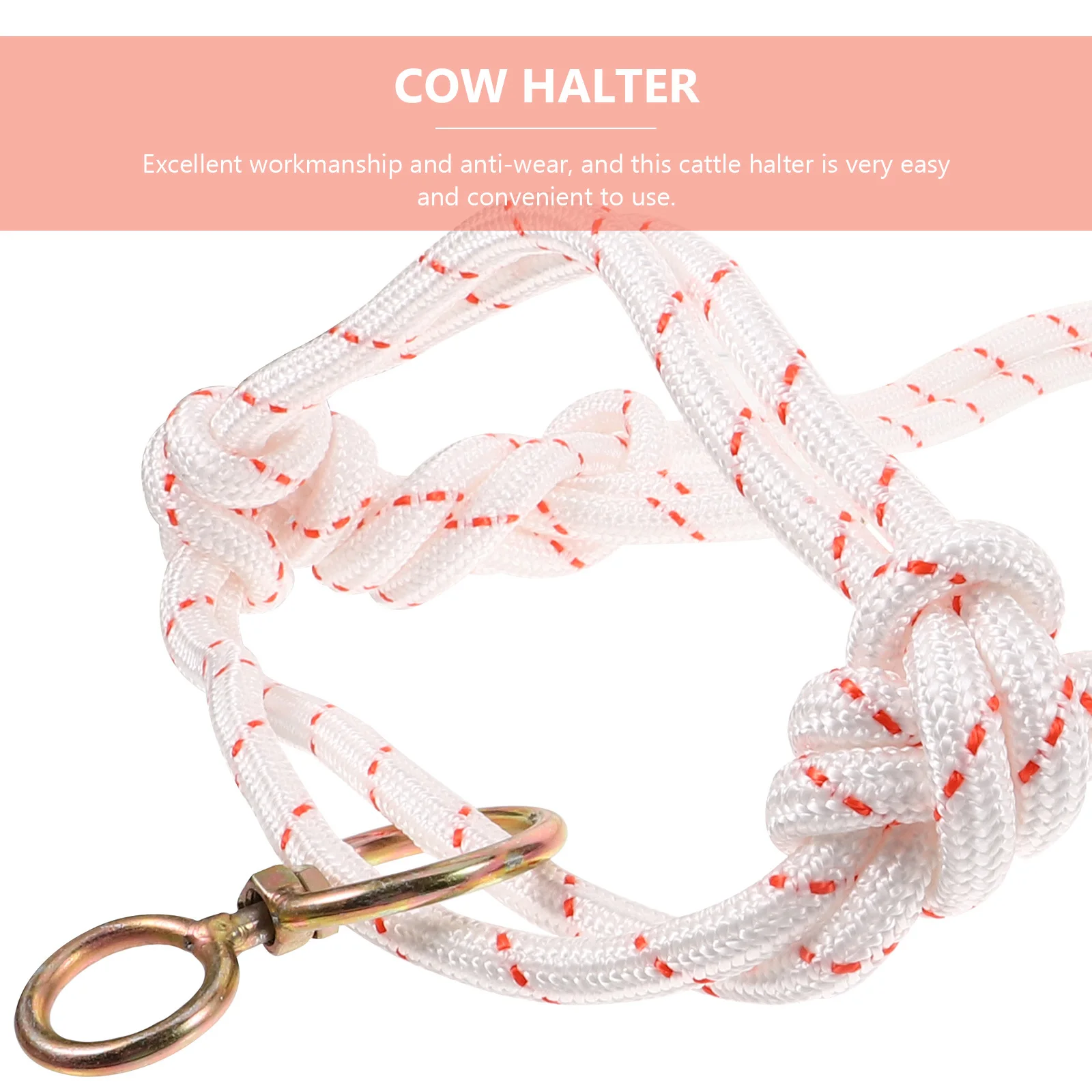 دائم توريد الرسن معدات الجر في الهواء الطلق سلامة البقرة الماشية حبل لحبل الماشية الثور حبل الرسن #3