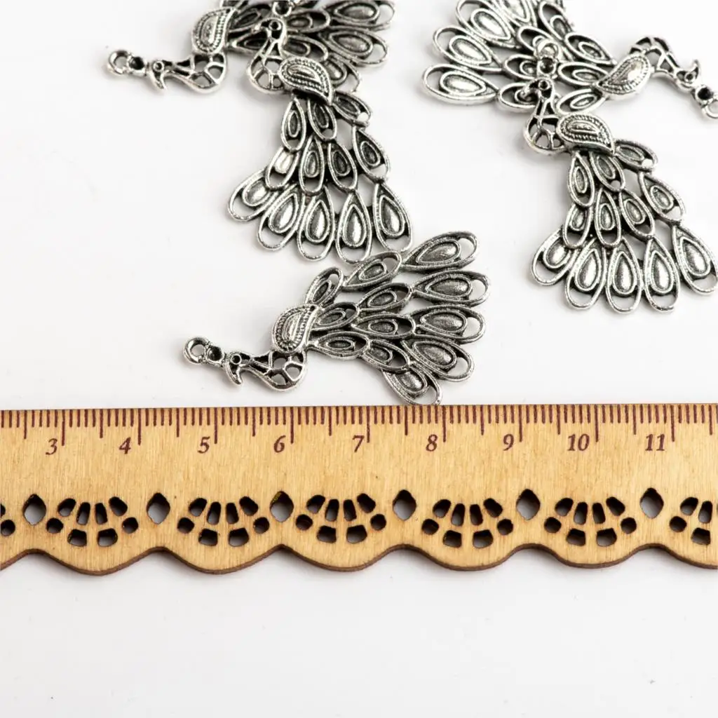 Peacock DIY Alloy Pendant Needlework Accessories Charms Jewelry Findings & Components For Jewelry Making #JY125