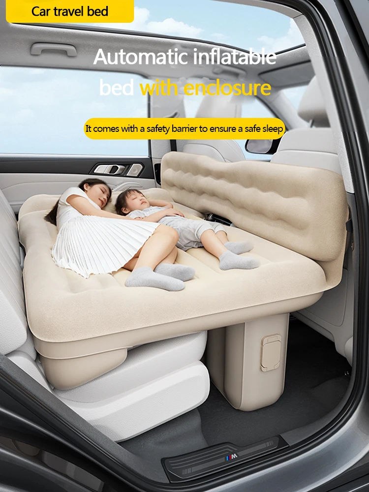 Portable folding mattress for rear seats of cars, travel mattress, car mattress, filling pad, inflatable bed, in-car nap tool