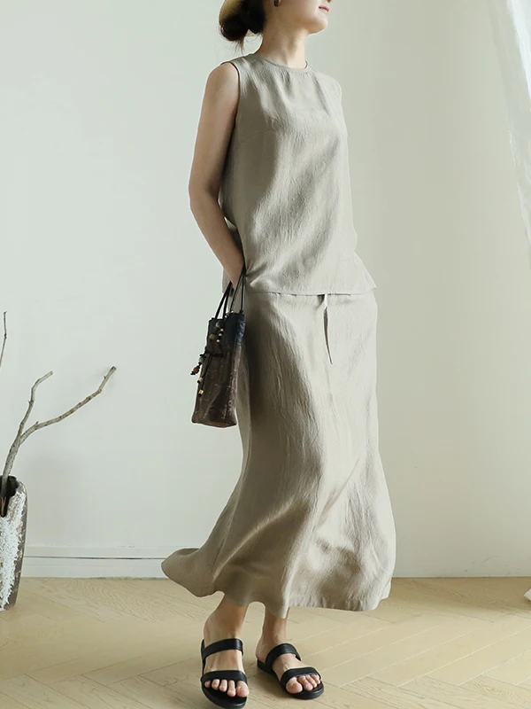 

Anti-Aging White f Skirt Women's Summer New Tee Acetate High-End Light Maturi Small ence Skirts Casual Sle