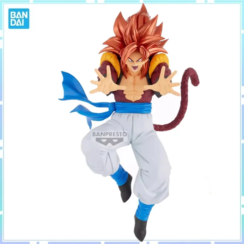Bandai Original Banpresto Dragon Ball GT Bos Super Saiya 4 Gogeta PVC Anime Action Figure Model Collectible Toys