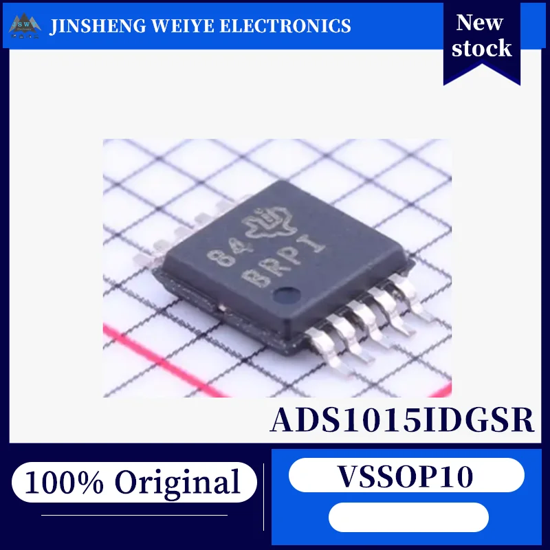 (5/20 pieces) ADS1015IDGSR BRPI VSSOP10 12-bit Δ-Σ ADC, 100% New, Original, In Stock, Chipset