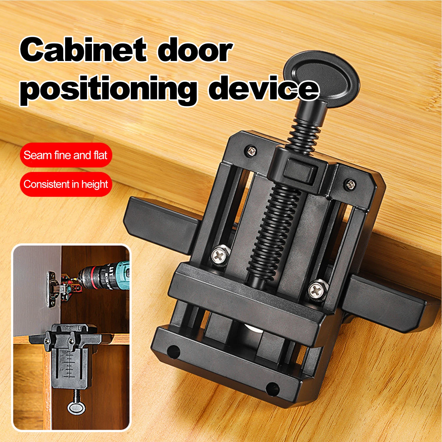 

1Pc Multi Functional Woodworking Cabinet Door Installation Locator Adjustable Woodworking Auxiliary Fixed Installation Clip