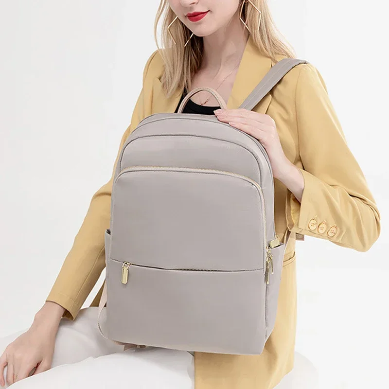 Zaino per laptop da 14 pollici Oxford Lady Travel Borse da strada casual Zaino per studenti universitari da donna Borsa da lavoro impermeabile