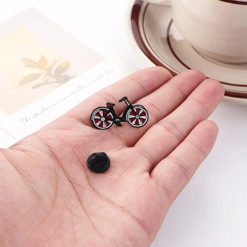

Style Fashion Enamel Pin Jewelry Alloy Biker Gift Bike Brooch Sports Lapel Pins Cyclists Badges I Love My Red Bicycle Pin