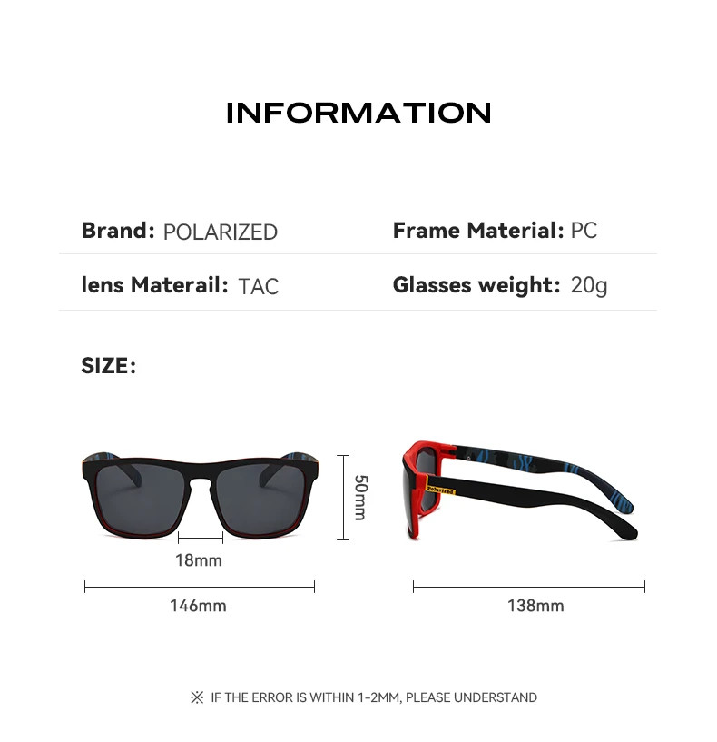 KAROS Polarisierte UV400 Unisex Outdoor Angeln Fahrbrille Tag- und Nachtsonnenbrille mit Verpackung – Detail 9