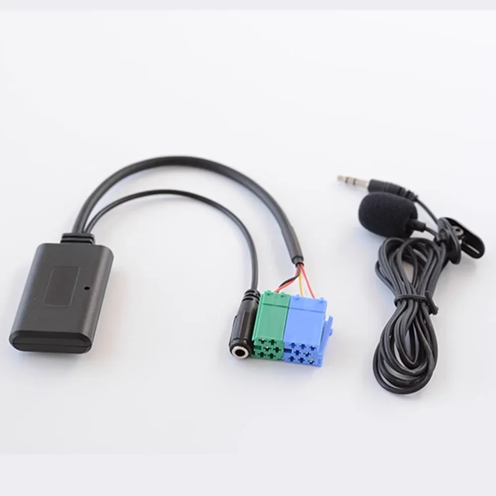 For Porsche Becker Mexico Traffic Pro DTM bluetooth Aux Receiver Cable Adapter with Microphone Wireless Audio Aux Interface