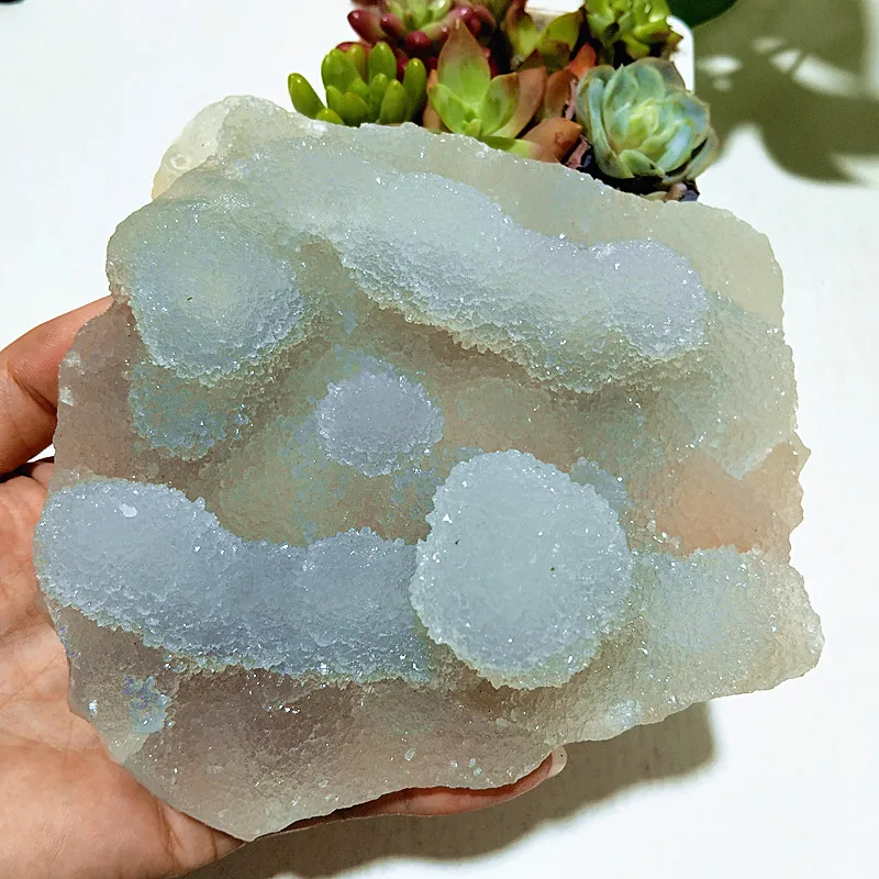 Natural Stones Agate Crystal Cluster Symbiosis Pictograph Mine Mark Meditation Energy Feng Shui Crystal Room Ornament