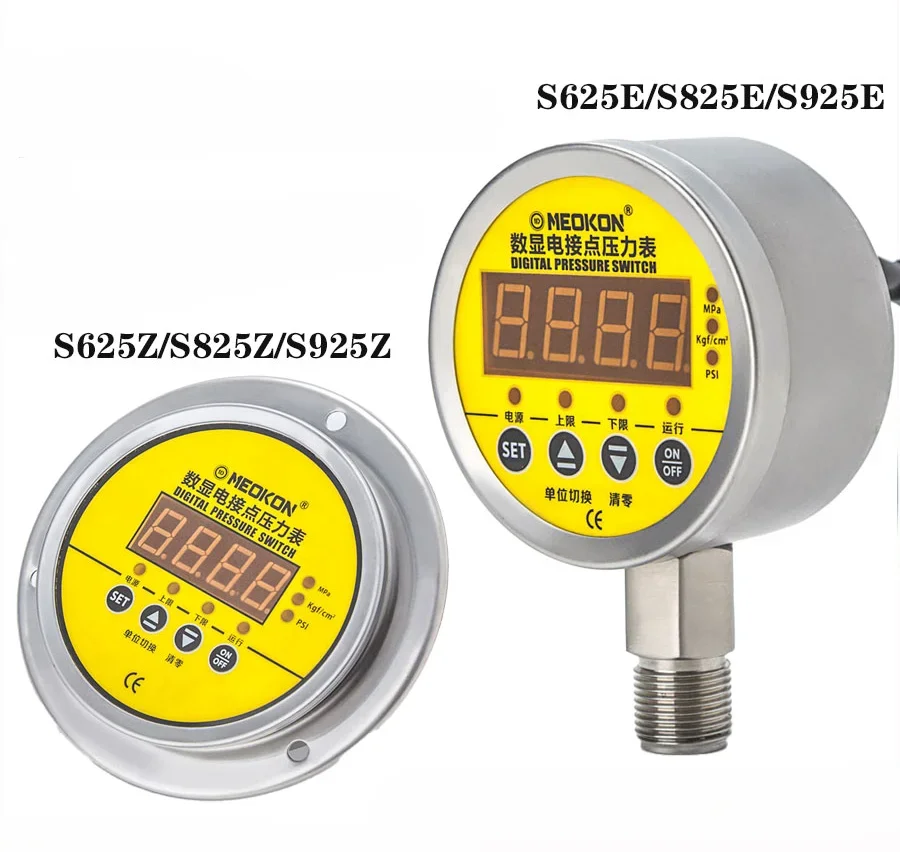 

Электрический контактный манометр с цифровым дисплеем, интеллектуальный контроллер переключателя MD-S825E, ударопрочный MD-S925Z