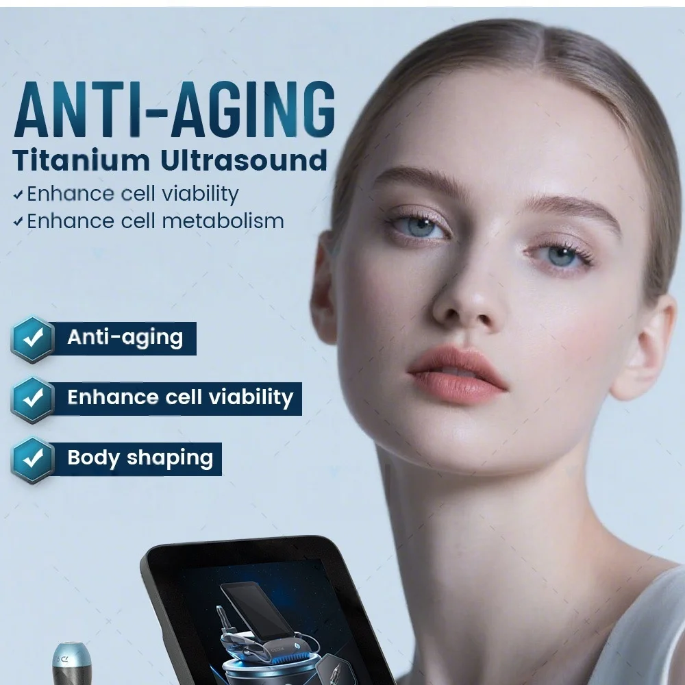 

Усовершенствованная титановая ультразвуковая система - многофункциональный аппарат для коррекции формы лица и тела с различными насадками и зондами