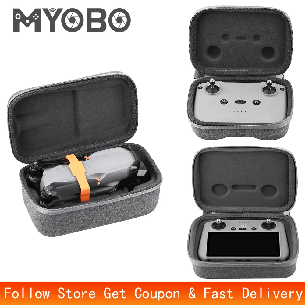 MYOBO Storage Bag for DJI Air 3/Air 3s Remote Controller Body Case Carrying Box Travel Handbag RC-N3 RC 2 Controller Accessories