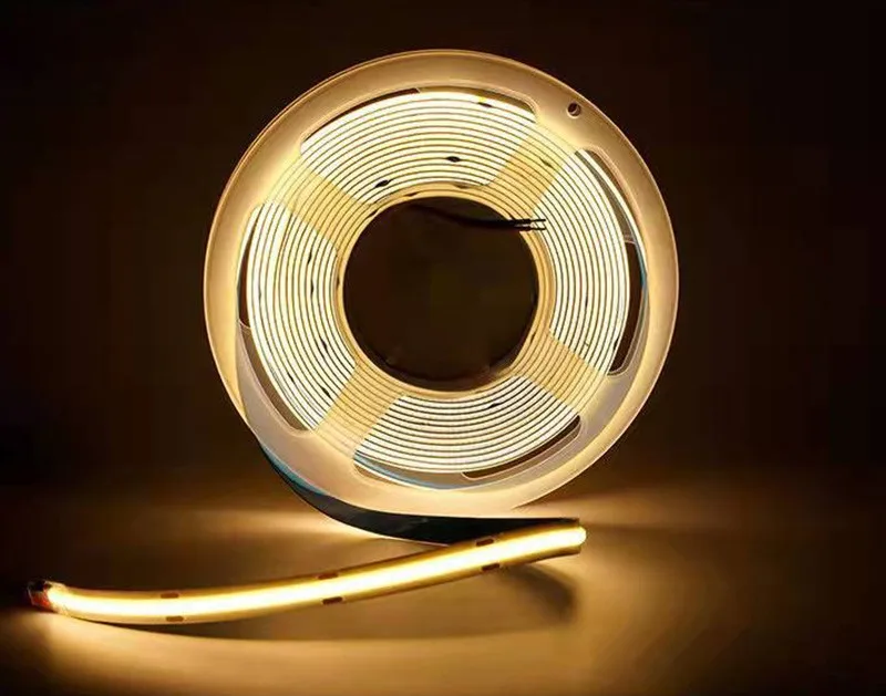 DC12V RGB COB LED Strip 756LEDs/m High Density Flexible FOB COB Linear Led Lights Tape for Indoor Decoration Lighting