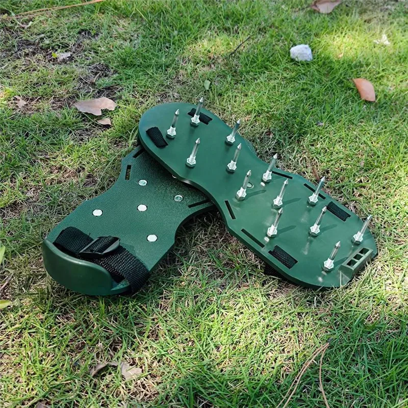 1 Pair of Garden Grass Scarifying Shoes 4.2CM Lawn Nail Shoes Scarifying Shoes Self-Leveling Epoxy Tools