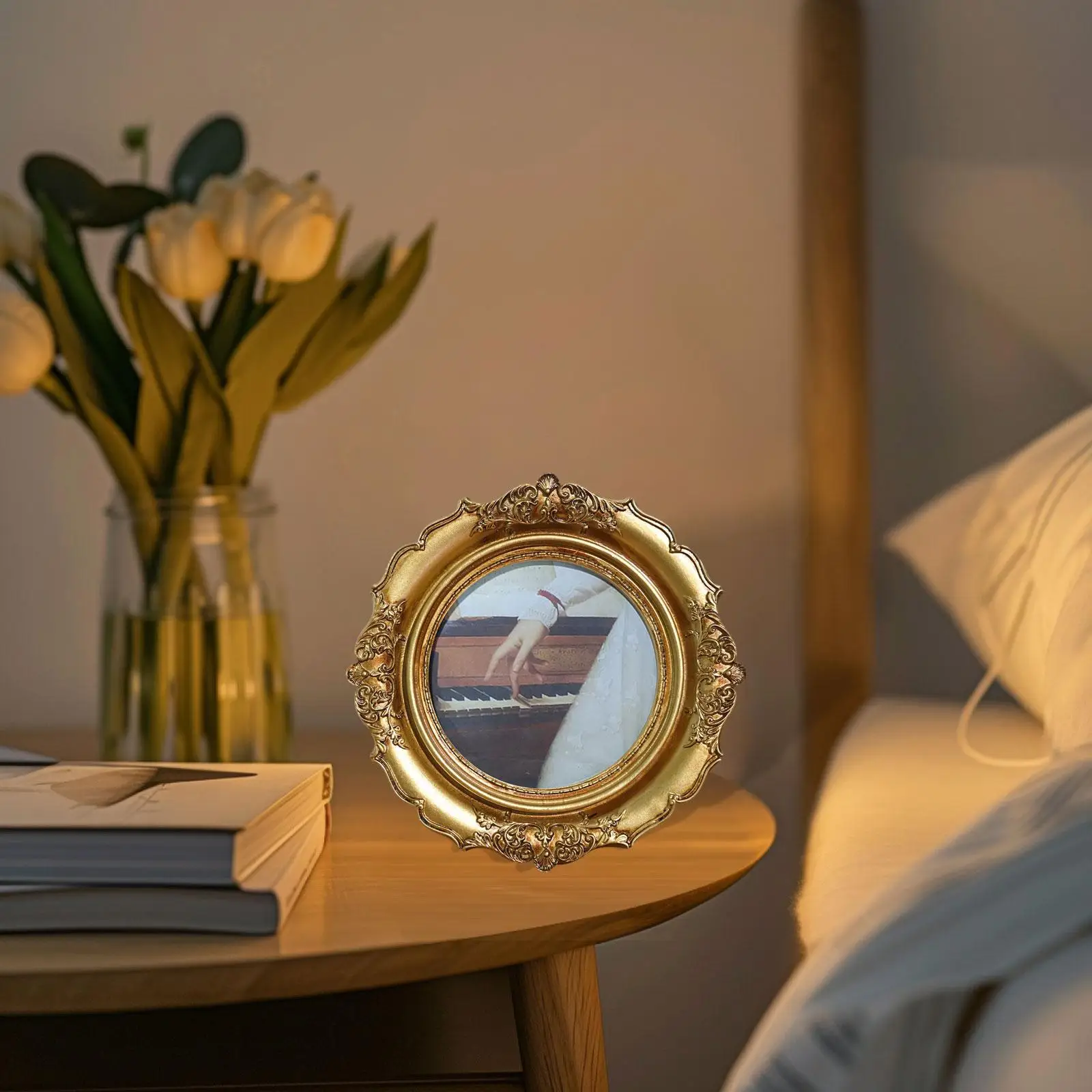 Retro Style Display Multifunction Photo Frame