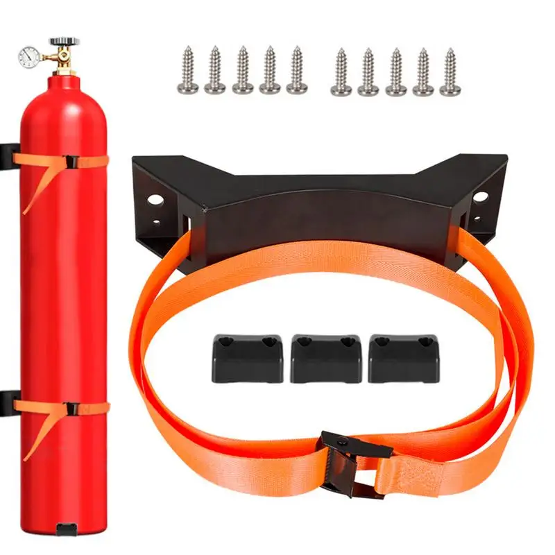 

Car Gas Cylinder Bracket Wall Mounted Propane Tank Nitrogen Holder Polypropylene Tape Brake Bleeder Bottle Safety Brackets