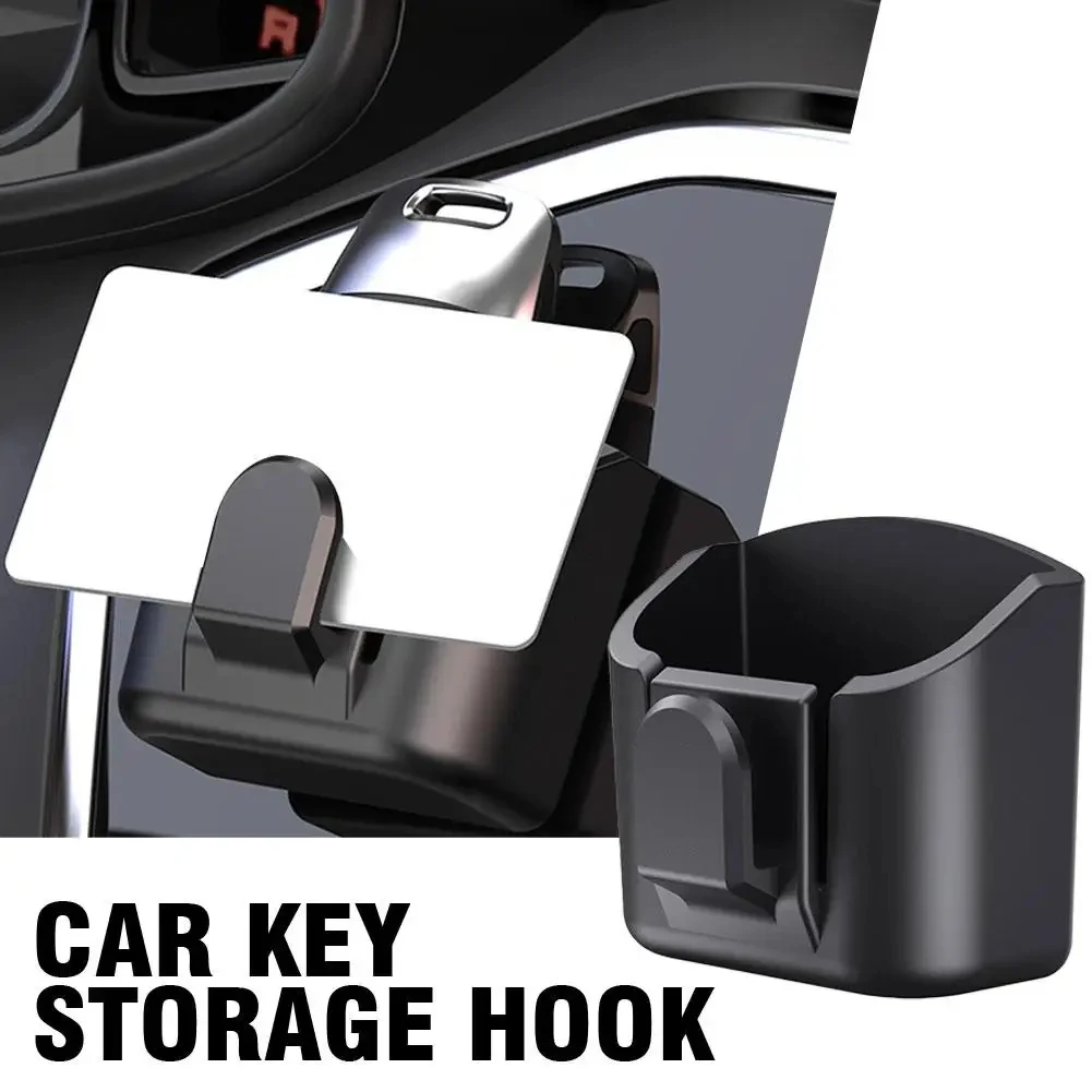 Multifunktionale Auto Schlüssel Halter Clip Organizer Auto Dashboard Schlüssel Lagerung Box Zurück Klebe Halterung Fit Für Karte Schlüssel Rack lagerung – Detail 2