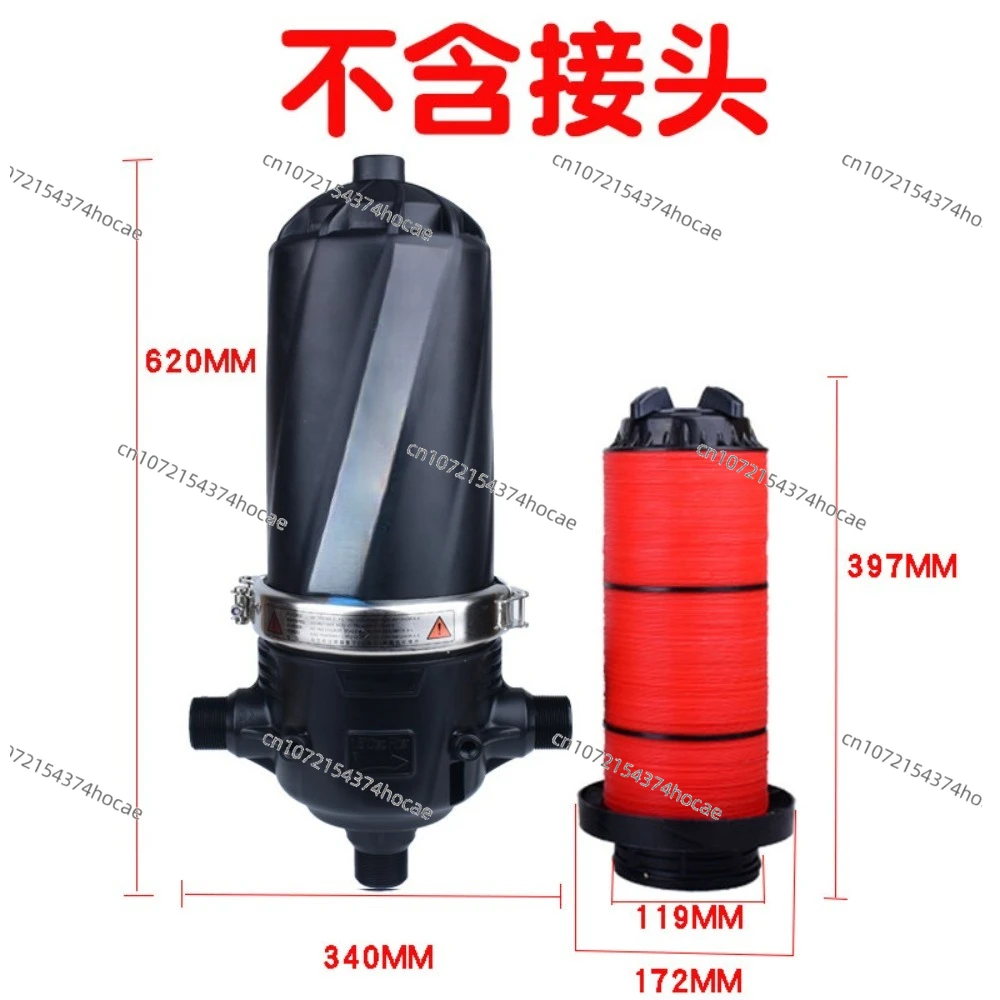 High Flow Anti-Clogging Irrigation Filter for Agricultural Water Treatment