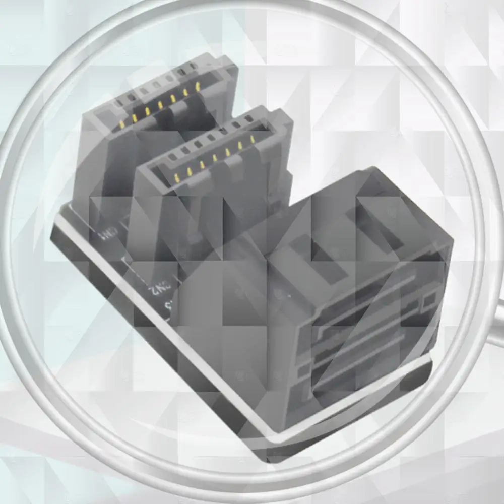 

SATA 7Pin Angled Adapter Plug and Play 2 SATA 7Pin Adapter Converter Up Angle SATA 7Pin Adapter for Motherboard Desktop