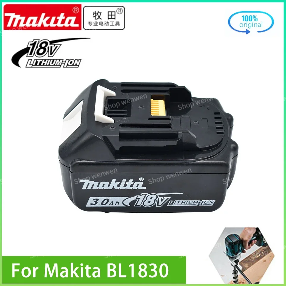 

Original Makita 18V 3.0Ah Rechargeable Power Tools Battery with LED Li-ion Replacement LXT BL1860B BL1860 BL1850 BL1840