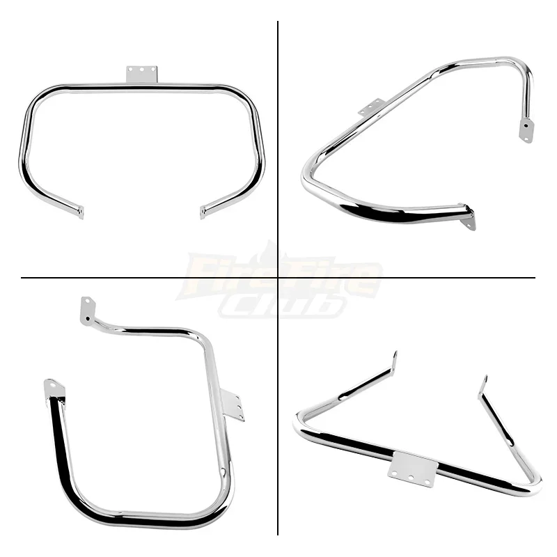 Chrome Motorcycle Highway Engine Crash Bar Guard Accessories For Yamaha Vstar Dragstar Classic Custom 400 650 1997-2018