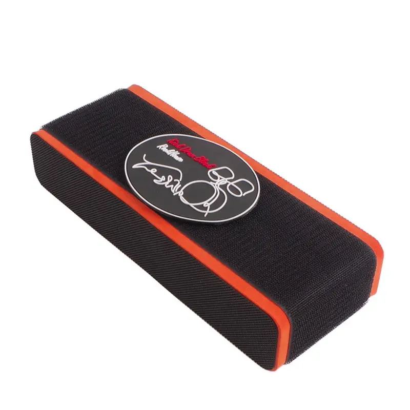 NALFI-Replacement Bass Drum Block Non Slip Sponge Fixing Block Hoop Guard Black+Orange