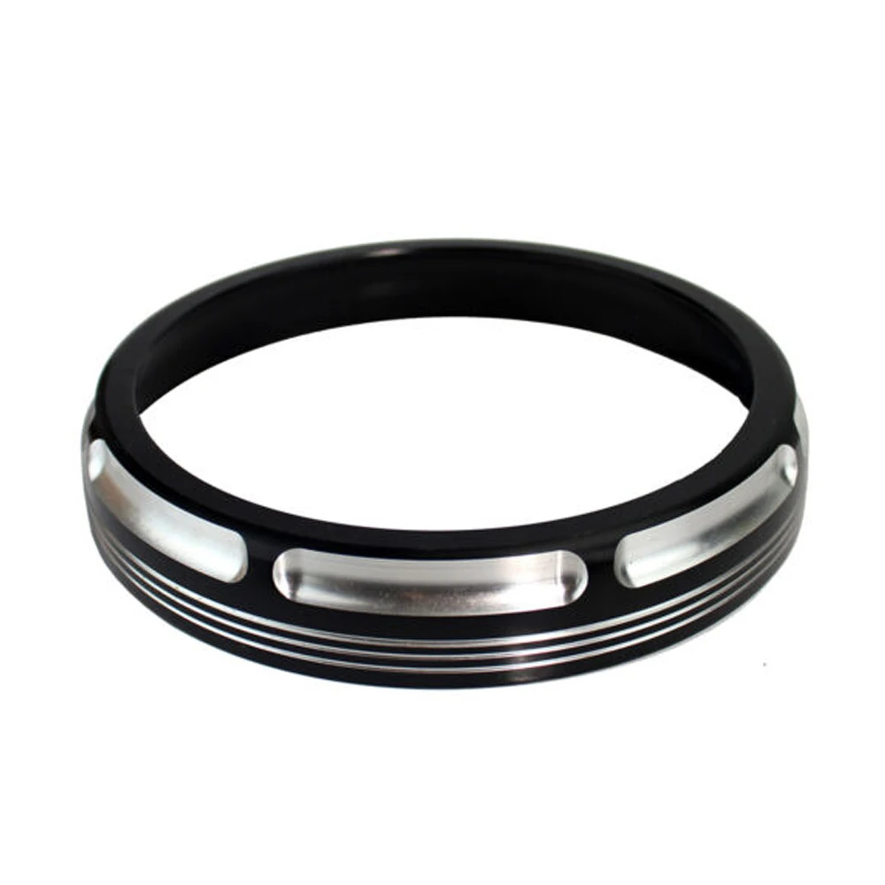 7'' Burst Headlight Headlamp Trim Ring Bezel Decorate Cover Compatible with Harley Touring Motorcycle Accessories