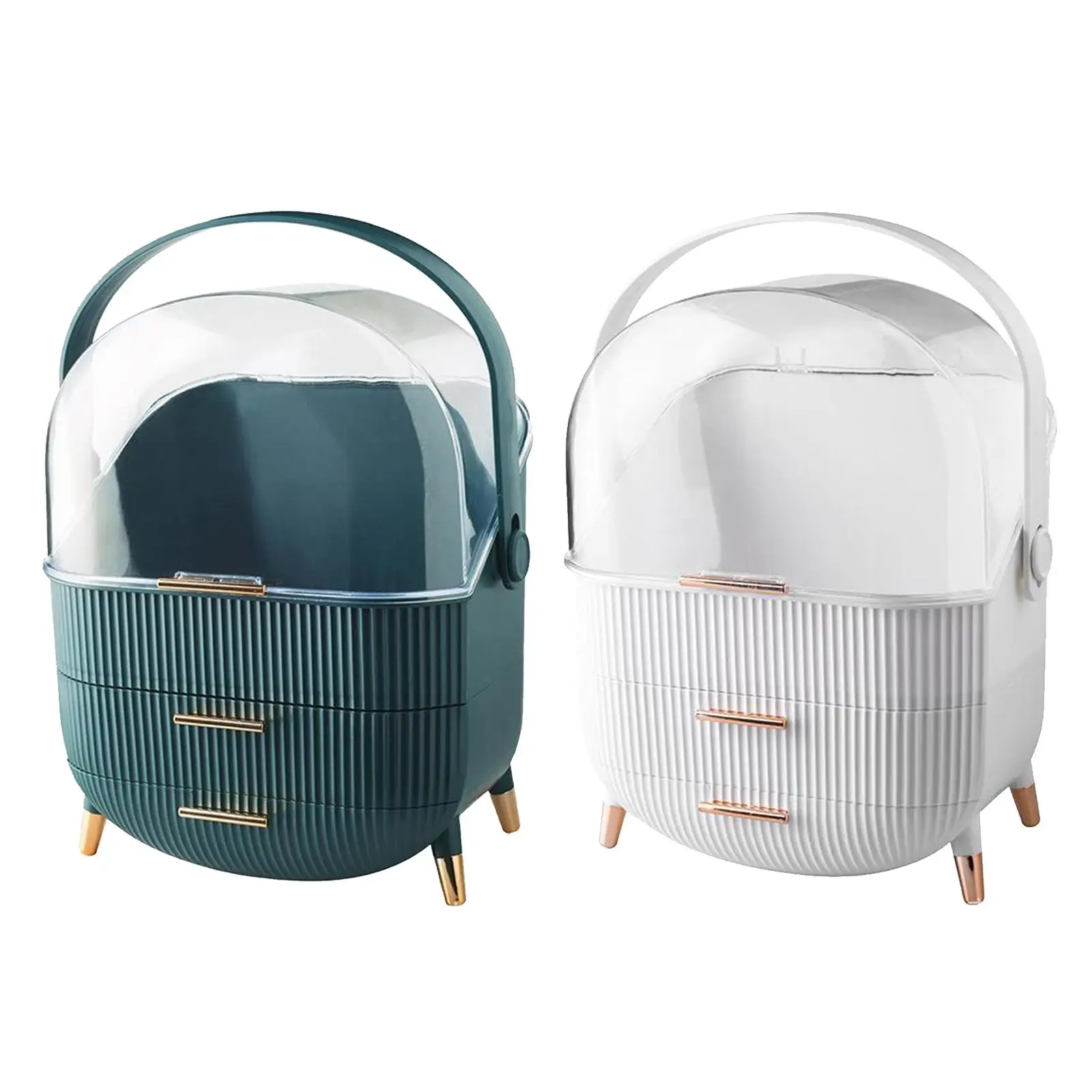 حافظة ماكياج للسفر ، منظم تخزين مستحضرات التجميل