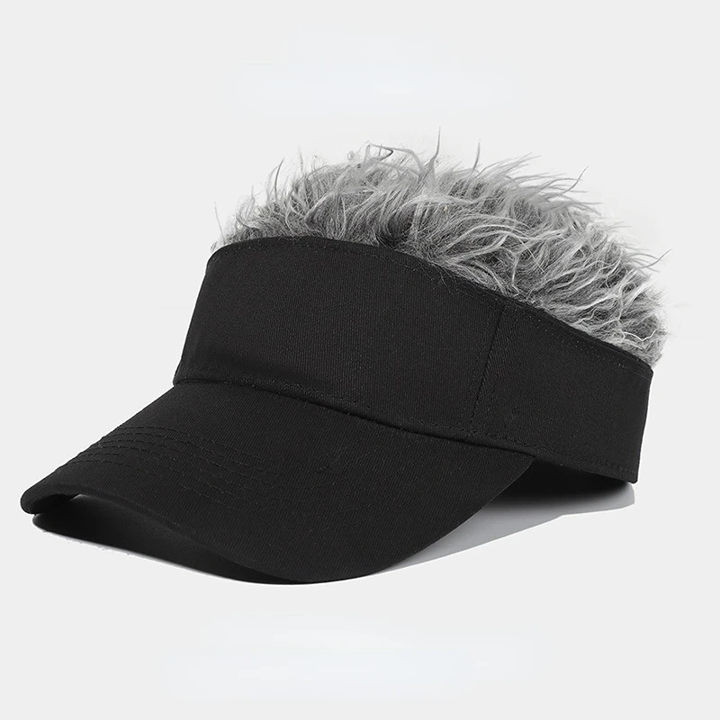 Casquette de baseball avec perruque à pointes pour hommes et femmes, chapeau avec poils à pointes, pare-soleil réglable, cosplay unisexe